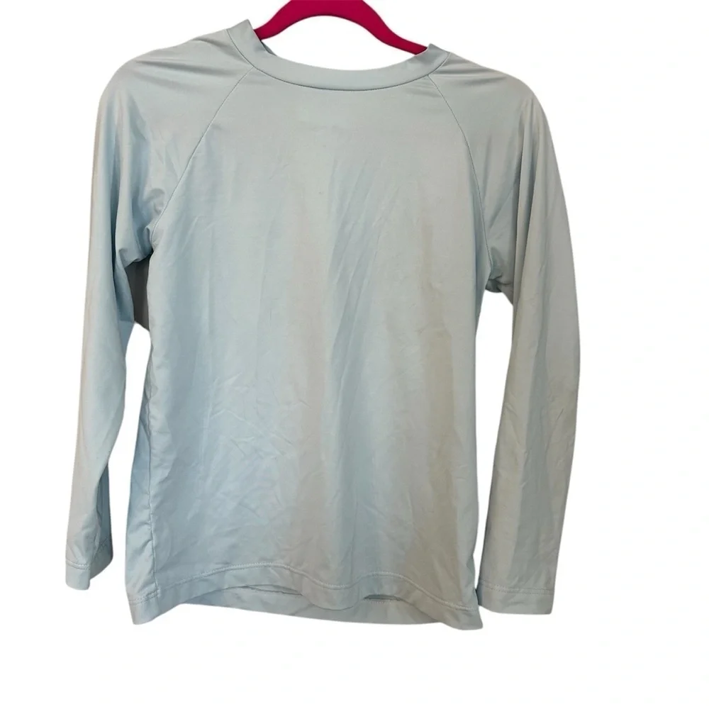 James & Lottie The Sammy Light Blue Children Swim Rash Guard Sz 6 (Boys) GUC